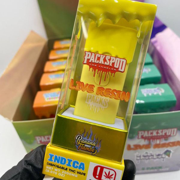 Packspod 2g Live Resin Disposable THC Vape